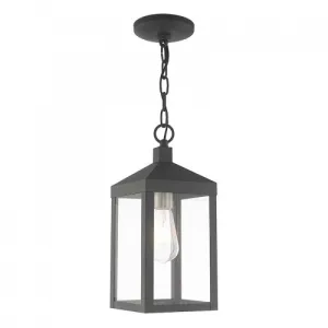 1 Lt Scandinavian Gray Pendant Lantern