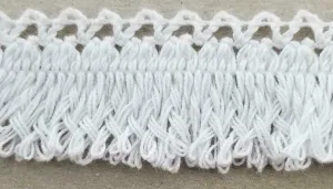 1.5" Cotton Cluny Braided Looped Fringe Trimming - 10 Continuous Yards