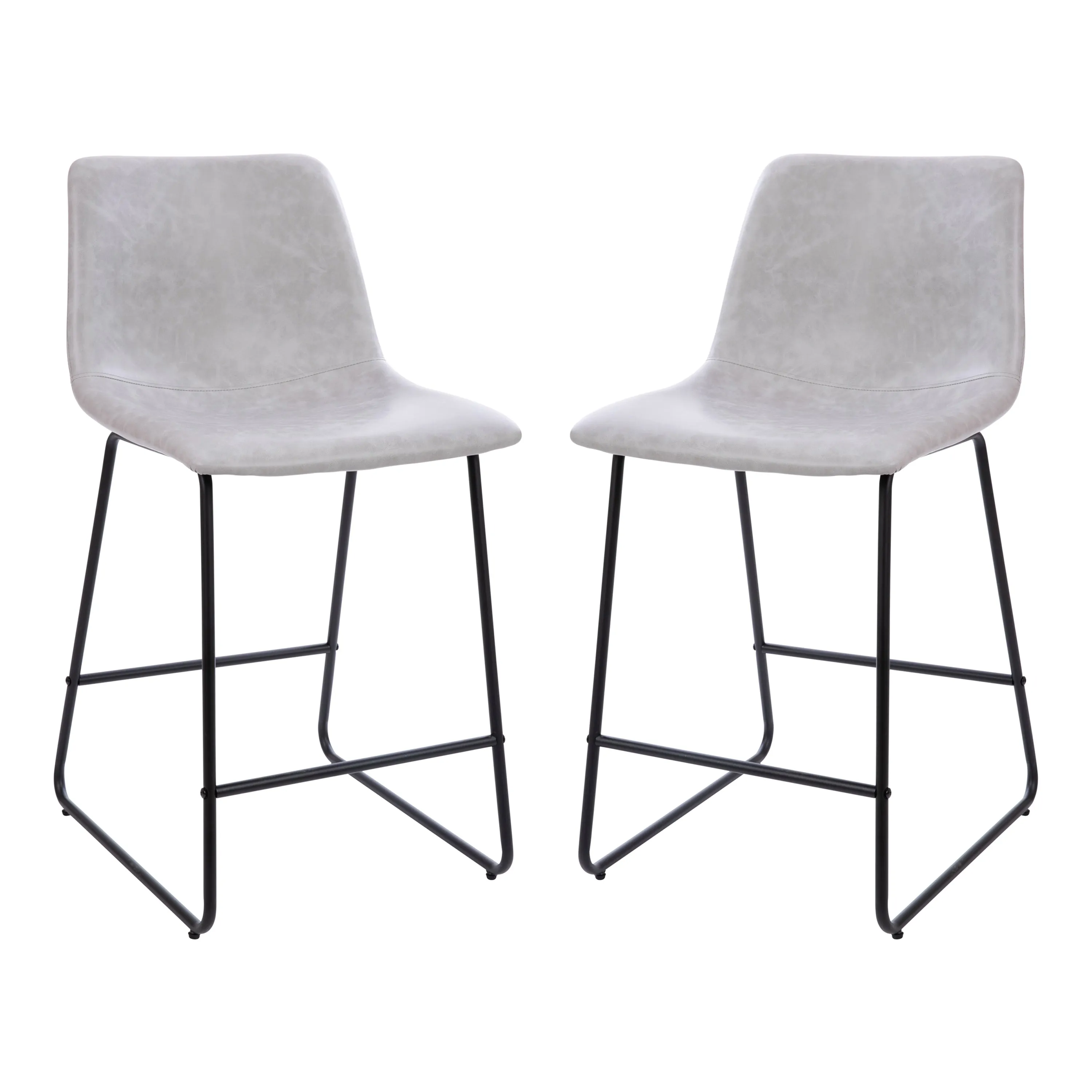 2PK 24" LT Gray Dining Stool 2-ET-ER18345-24-LG-GG