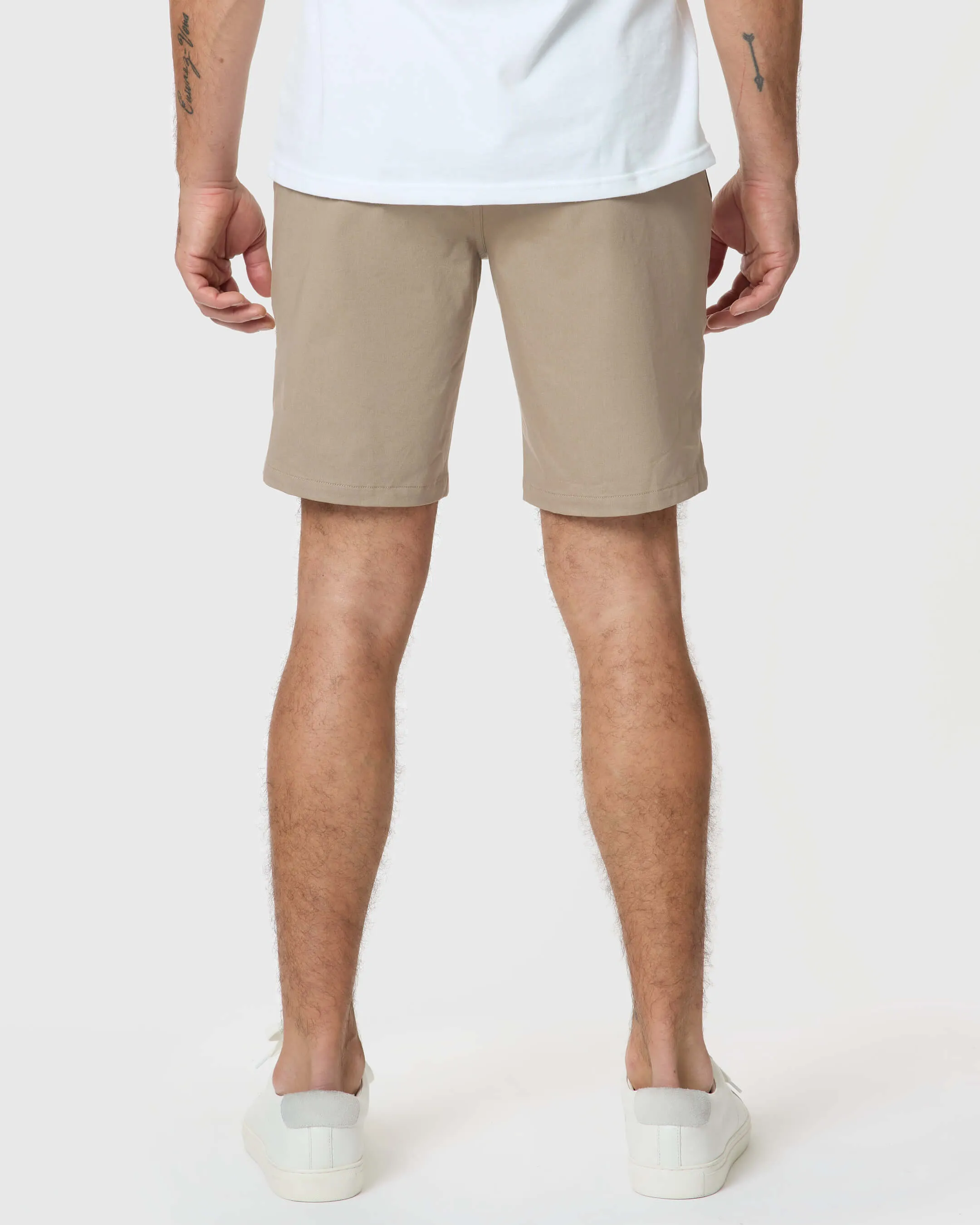 9" Khaki Classic Twill Shorts