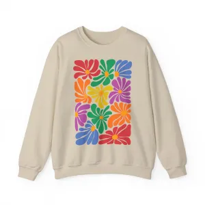 Abstract Flowers Sweatshirt