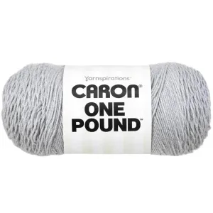 Caron One Pound Yarn - Soft Gray Mix: 812 Yards