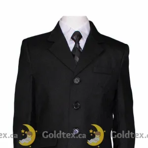 Formal Kids Wear Mat black boy suit - 5 piece