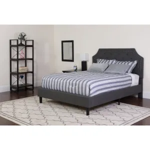 King Platform Bed Set-Gray SL-BM-16-GG