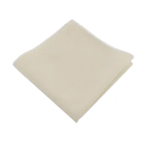 Lightweight Ivory Pocket Square