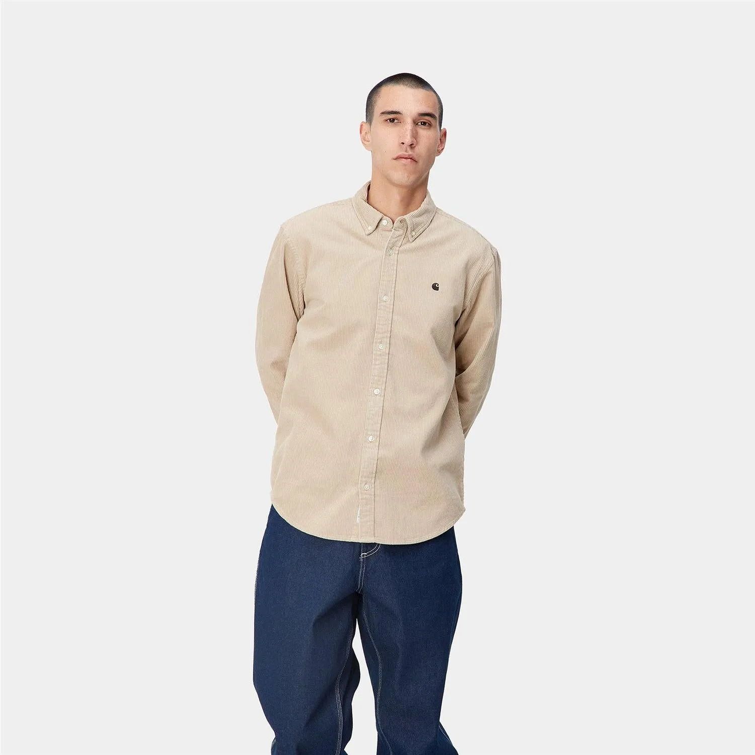 L/S Madison Cord Shirt - Wall