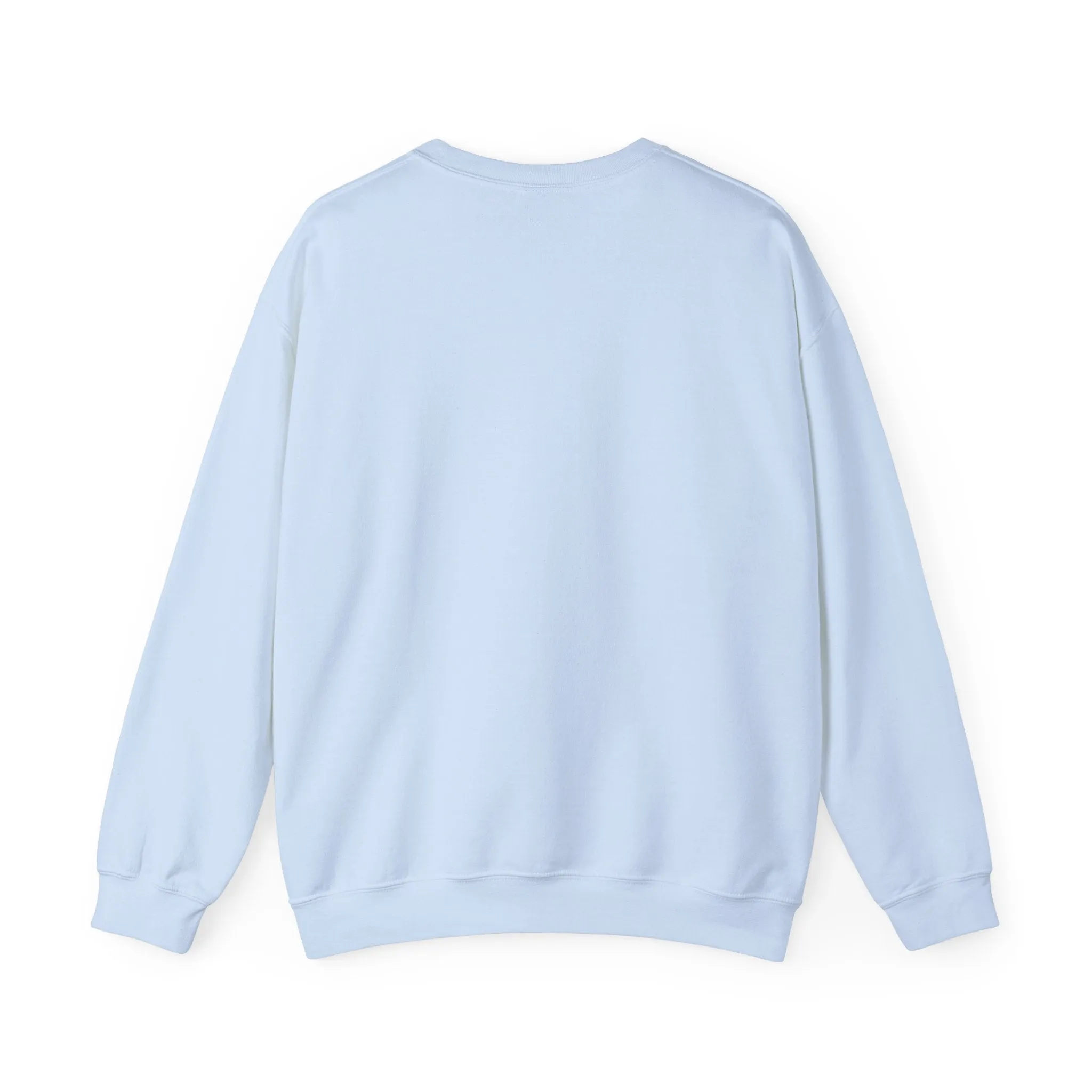 MOM Navy on Light Blue Oversized Pullover Crewneck Sweatshirt