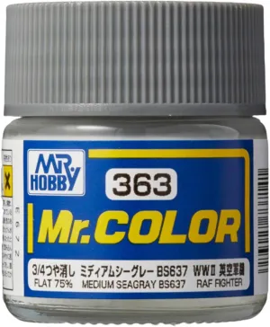 Mr. Hobby C363 Mr. Color Medium Sea Gray (BS637) Lacquer Paint 10ml