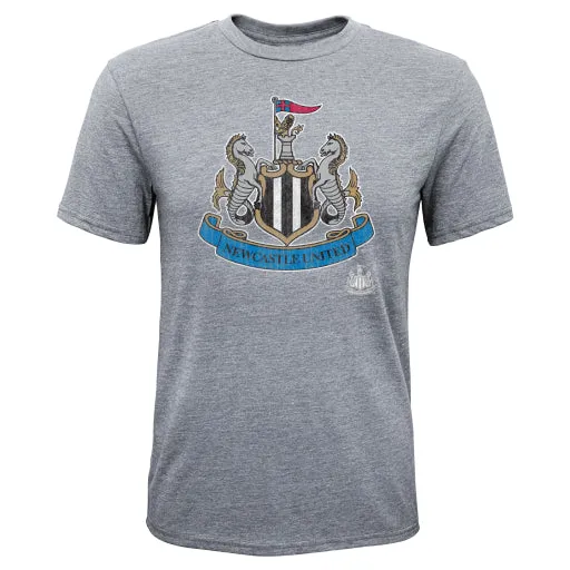 Newcastle United BPL Youth Adidas Gray T-Shirt Medium