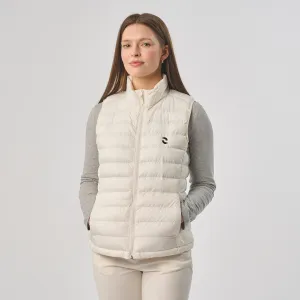 Omnitau Women's Recycled Slim Style Padded Gilet - White