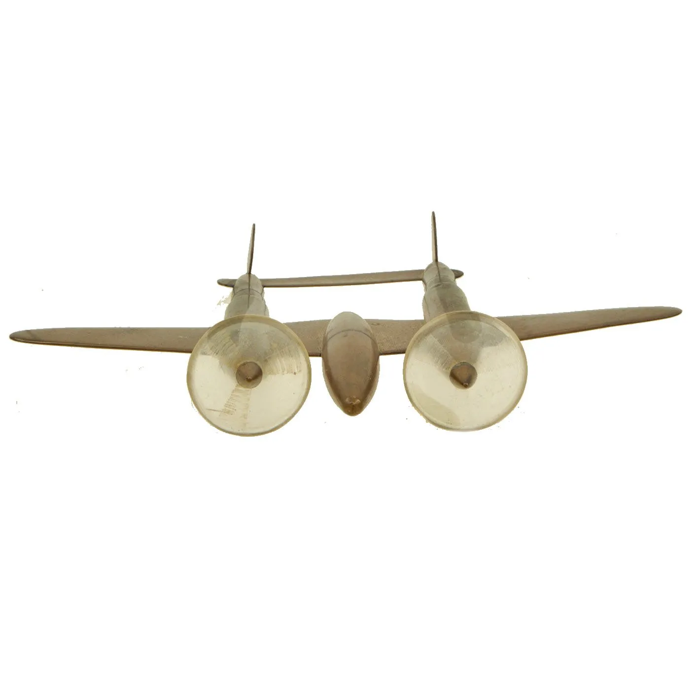 Original U.S. WWII Lockheed P-38 Lightning Trench Art