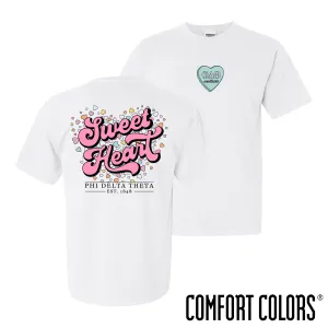 Phi Delt Comfort Colors Sweetheart White Short Sleeve Tee