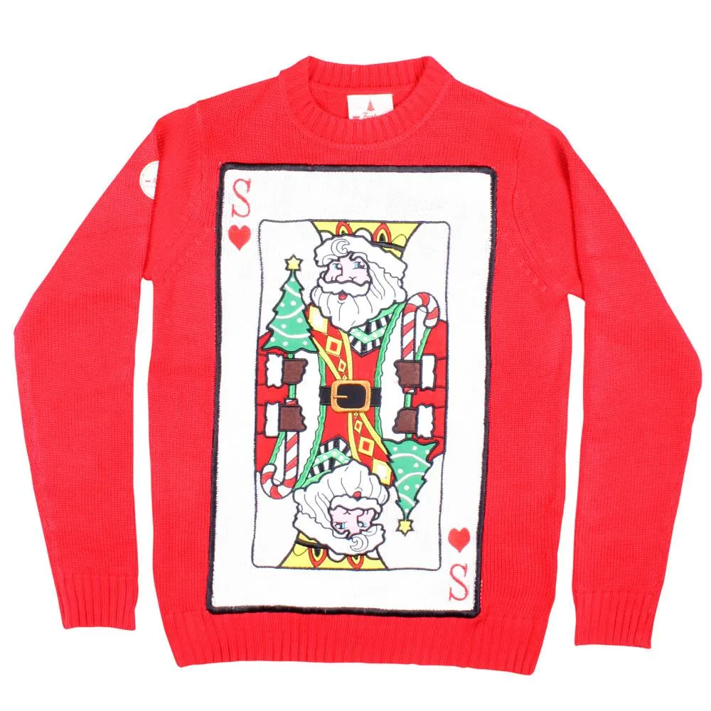 Santa of Hearts Funky Christmas Jumper