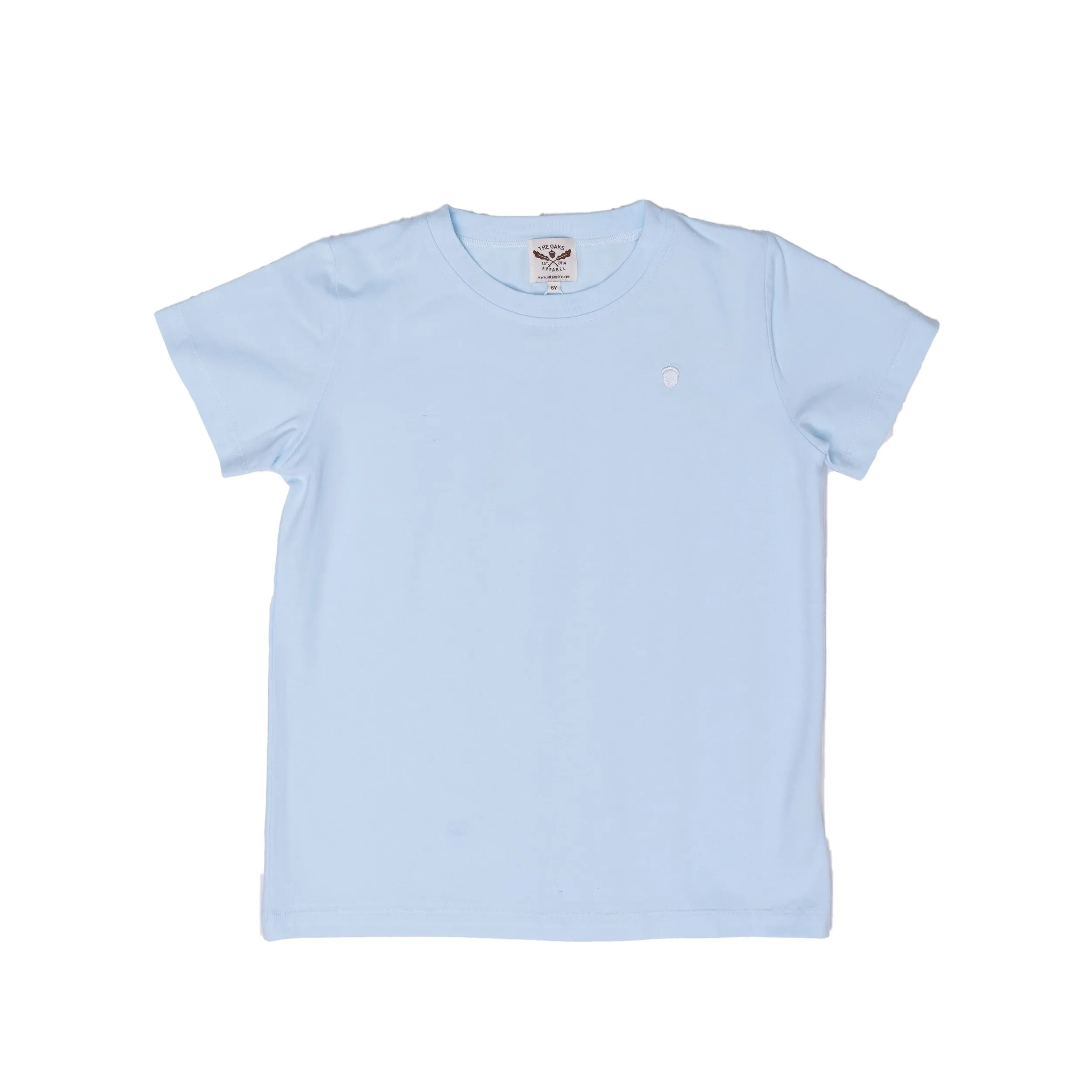 Signature Light Blue T-Shirt with White Acorn