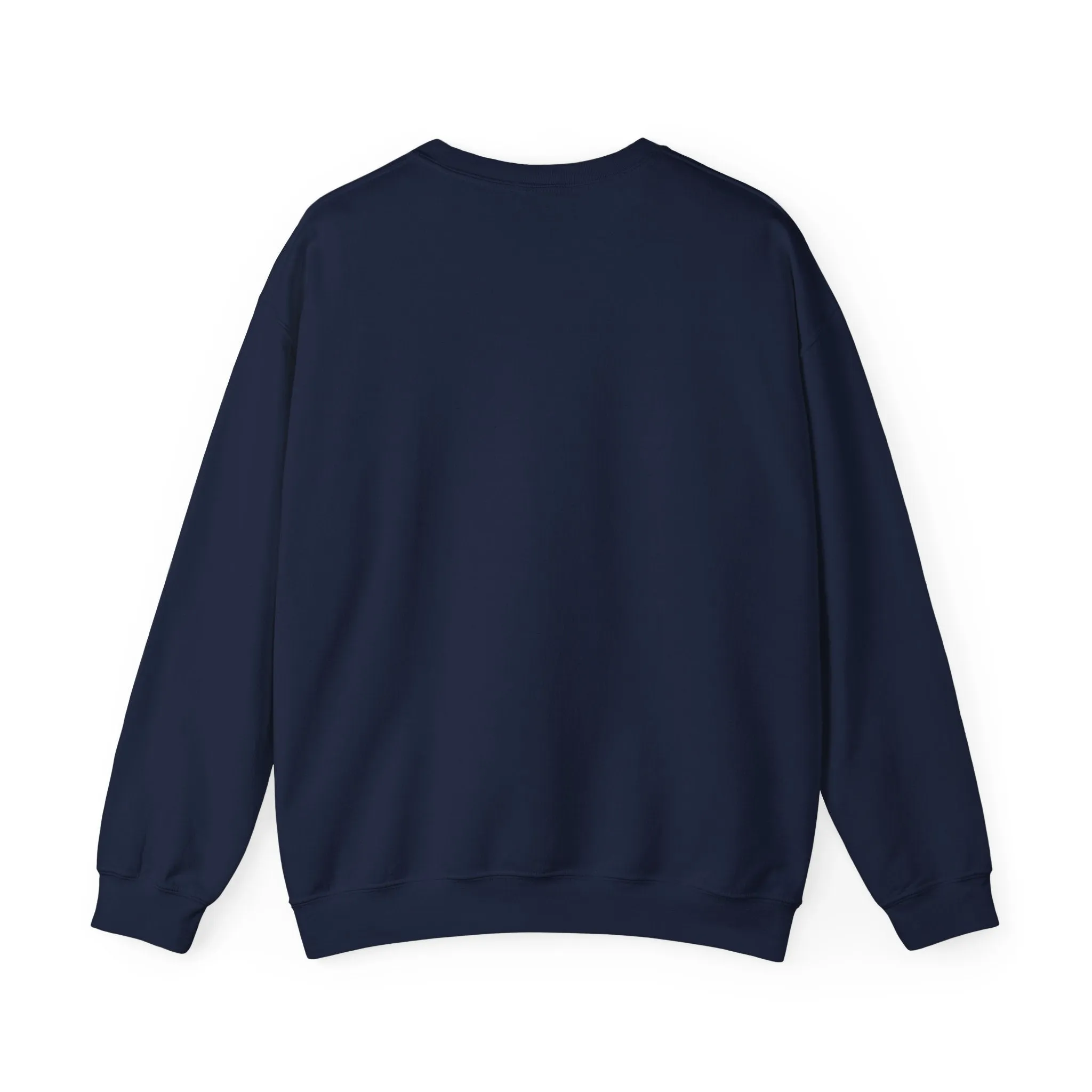 White on Navy Blue MOM bow Navy Crewneck Sweatshirt